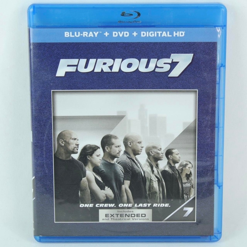 Fast‎ & Furious 7 Extended Edition Blu-Ray DVD Movie
